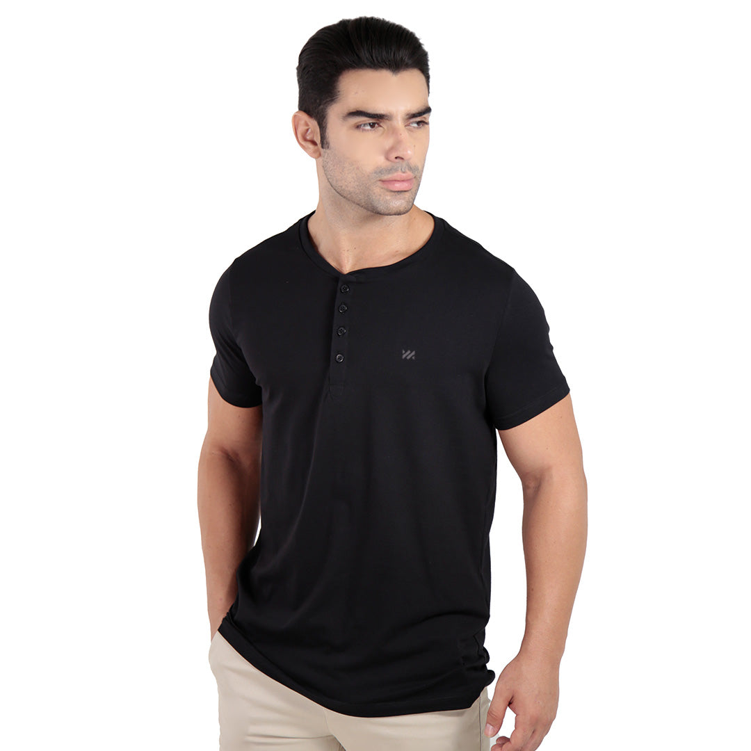 CAMISETA HENLEY EGÍPCIO GOLA PADRE