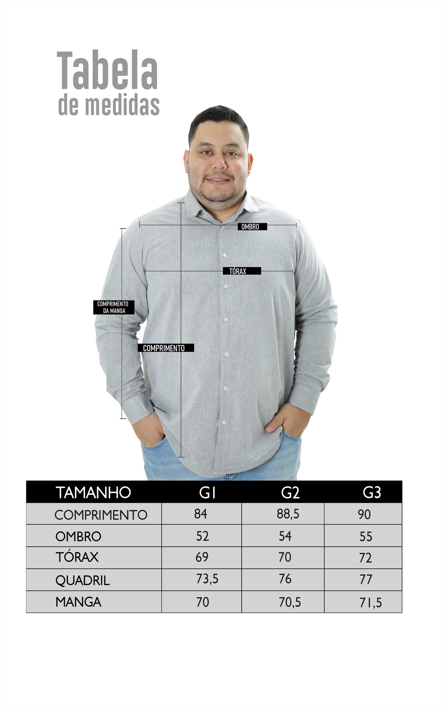 CAMISA MANGA LONGA PLUS OXFORD BUTTON DOWN