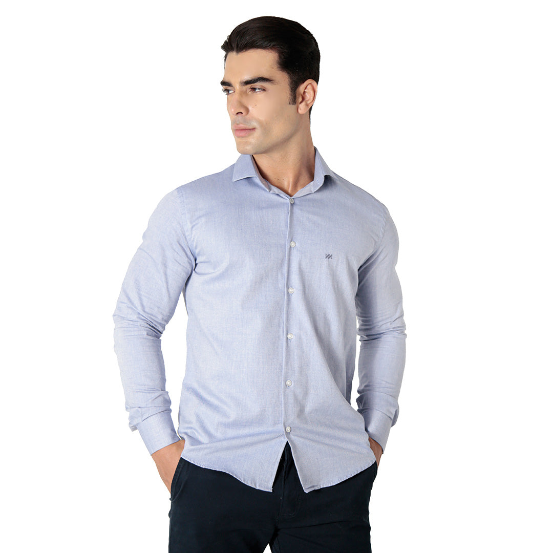 CAMISA OXFORD PIMA ALGODÃO FIO 80 MANGA LONGA SLIM FIT
