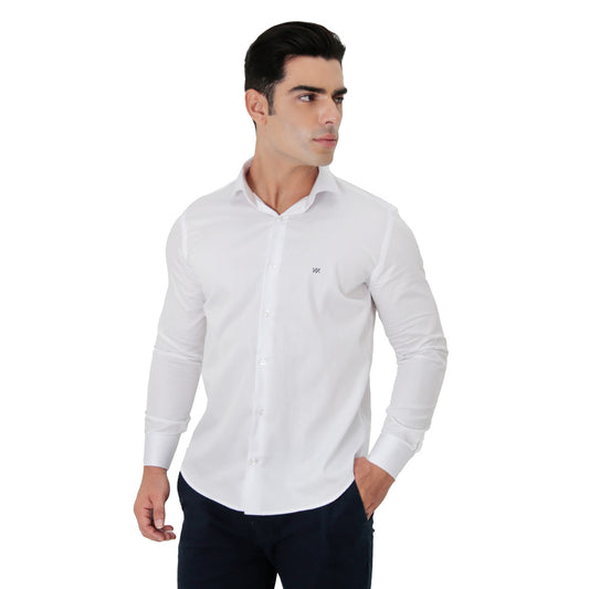 CAMISA MANGA LONGA SLIM FIT ALGODÃO EGÍPCIO FIO 80