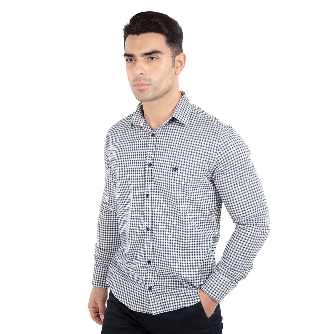 CAMISA SOCIAL MANGA LONGA SLIM FIT XADREZ