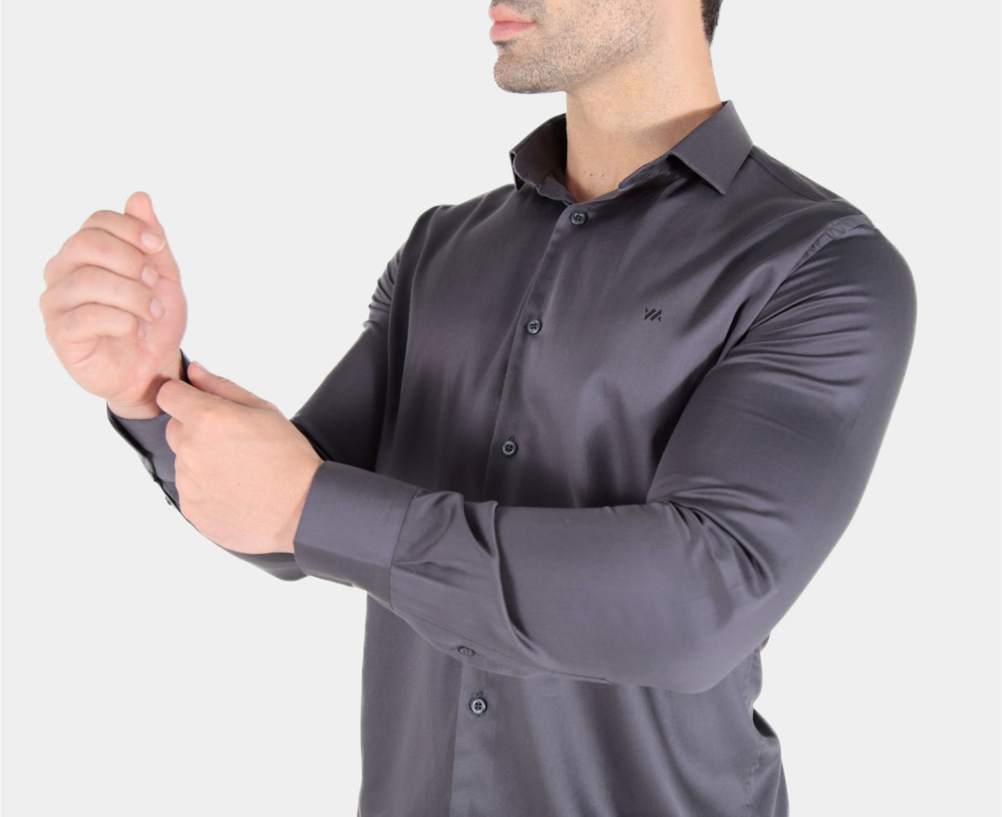 CAMISA MANGA LONGA SLIM FIT ALGODÃO EGÍPCIO FIO 80