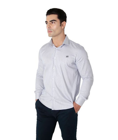 CAMISA MANGA LONGA SLIM FIT ALGODÃO EGÍPCIO FIO 80