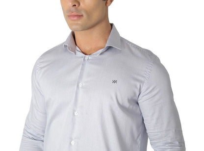 CAMISA MANGA LONGA SLIM FIT ALGODÃO EGÍPCIO FIO 80