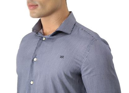 CAMISA MANGA LONGA SLIM FIT ALGODÃO EGÍPCIO FIO 80