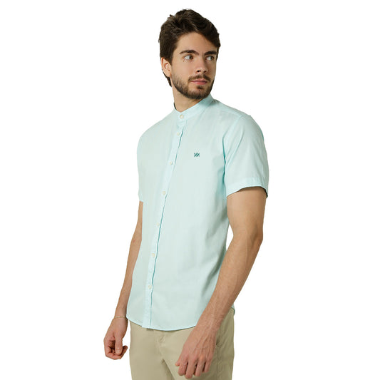 CAMISA MANGA CURTA GOLA PADRE SARJA ESTONADA