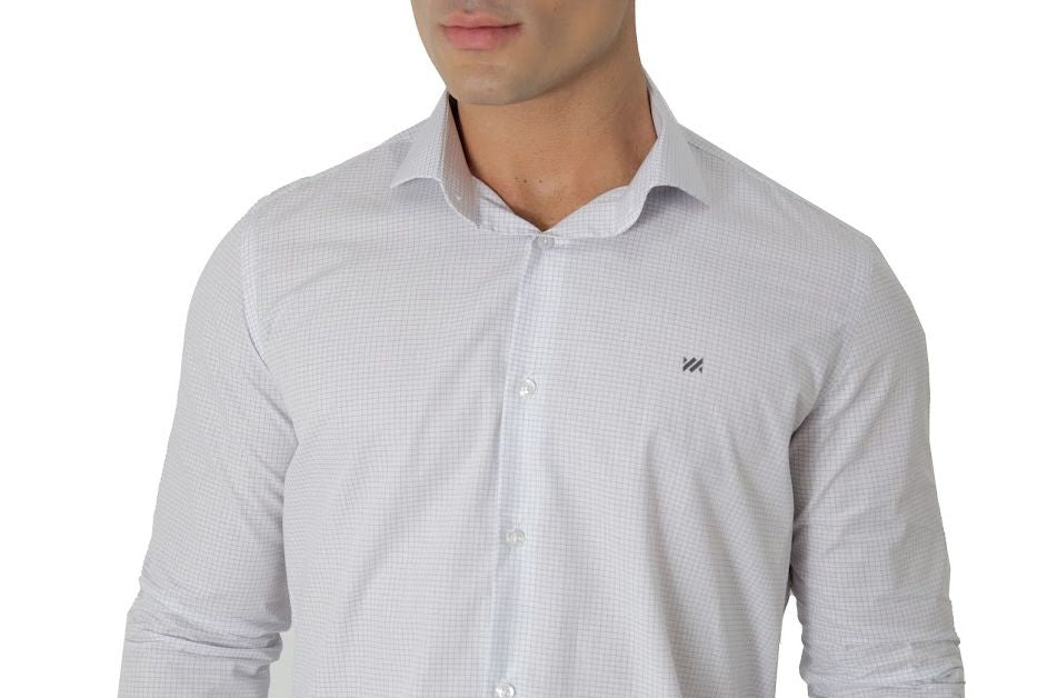 CAMISA MANGA LONGA SLIM FIT ALGODÃO EGÍPCIO FIO 80