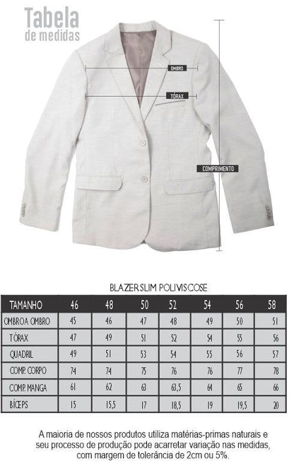 BLAZER SLIM POLIVISCOSE